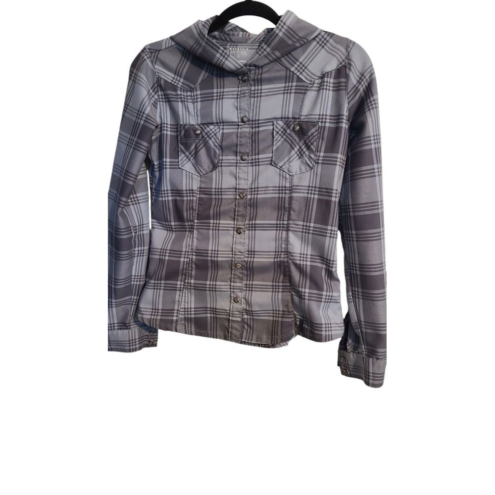 Mountain Hardwear snap up shirt‎ with hood